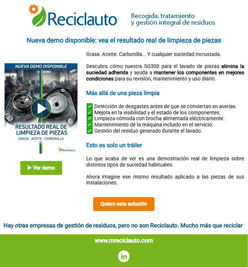 Campaña Limpieza Piezas Reciclauto Campaña Limpieza Piezas Reciclauto