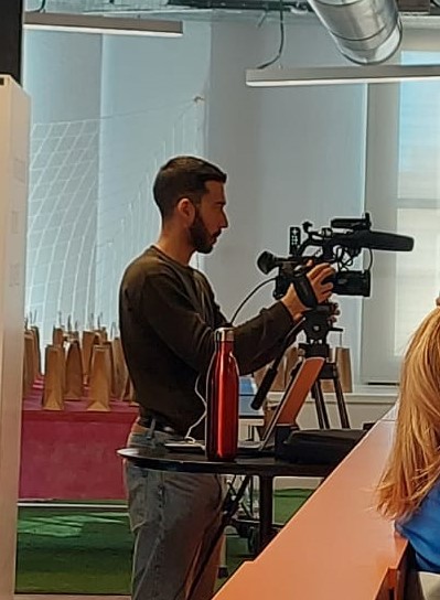 Rodaje en un evento educativo en Wayra (Telefónica)